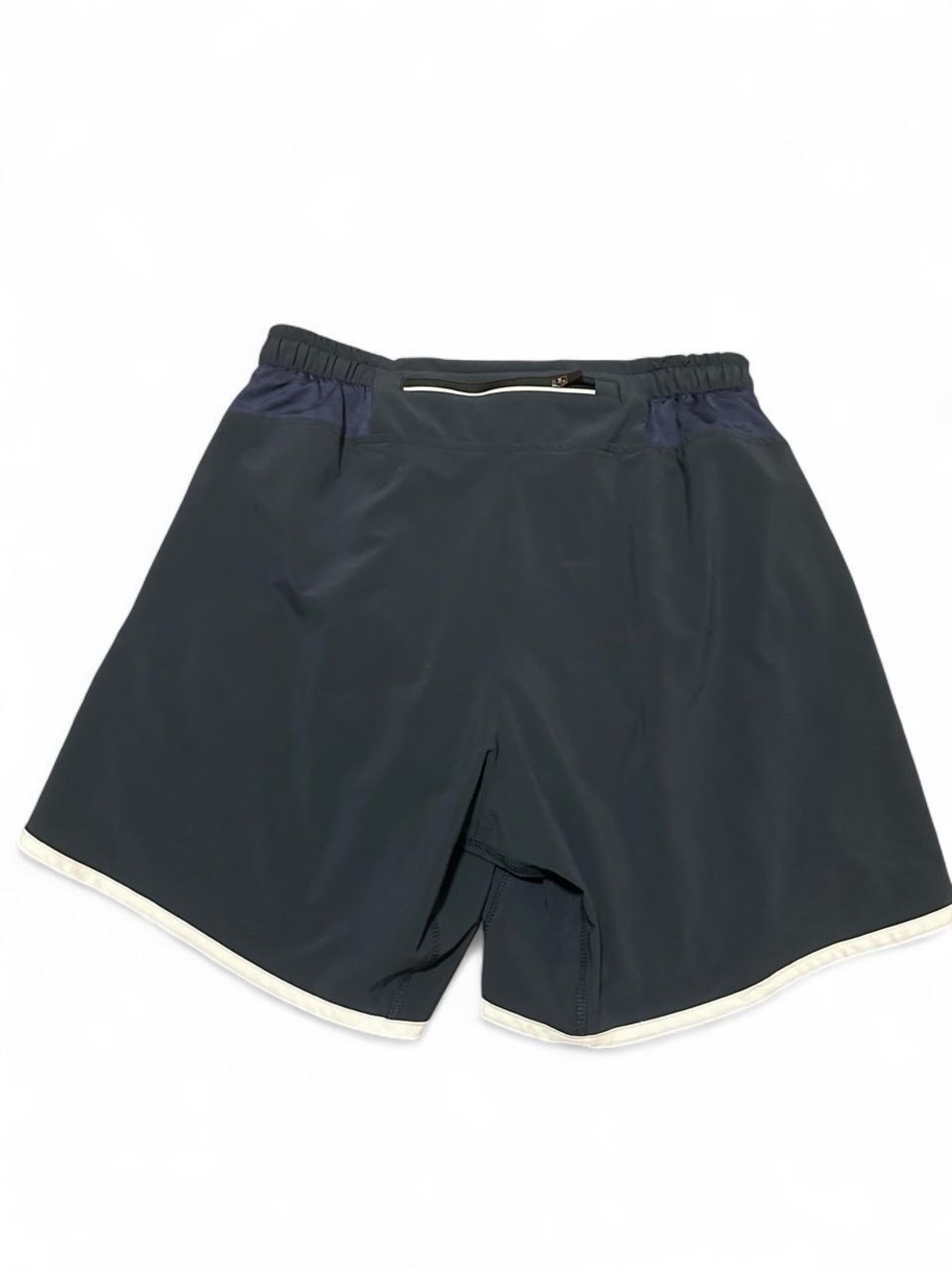 rabbit "Repeats" Retro Running Shorts in Navy & White - Picture 2 of 4